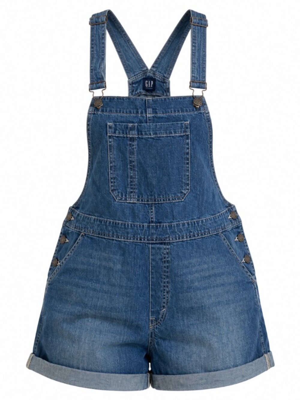 Gap Denim Shortalls Jean Overall Shorts XXL